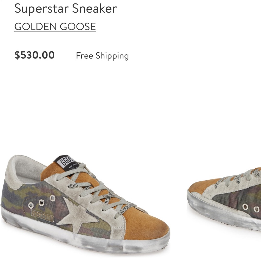 Camouflage Golden Goode Superstar Sneaker